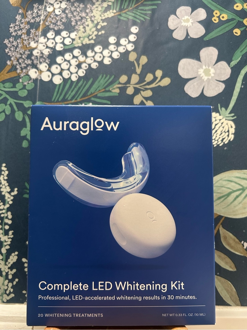 Auraglow Complete LED Teeth Whitening Kit 20 Treatments NEW
